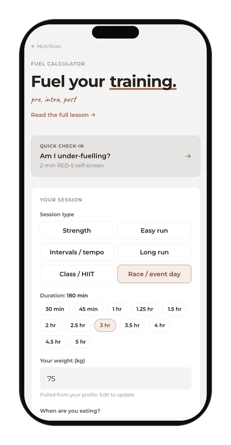Fuel calculator